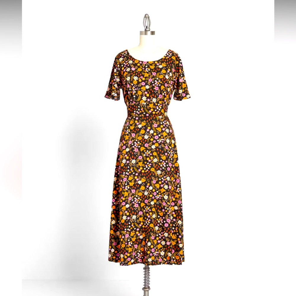 ModCloth x Princess Highway Floral Midi Dress